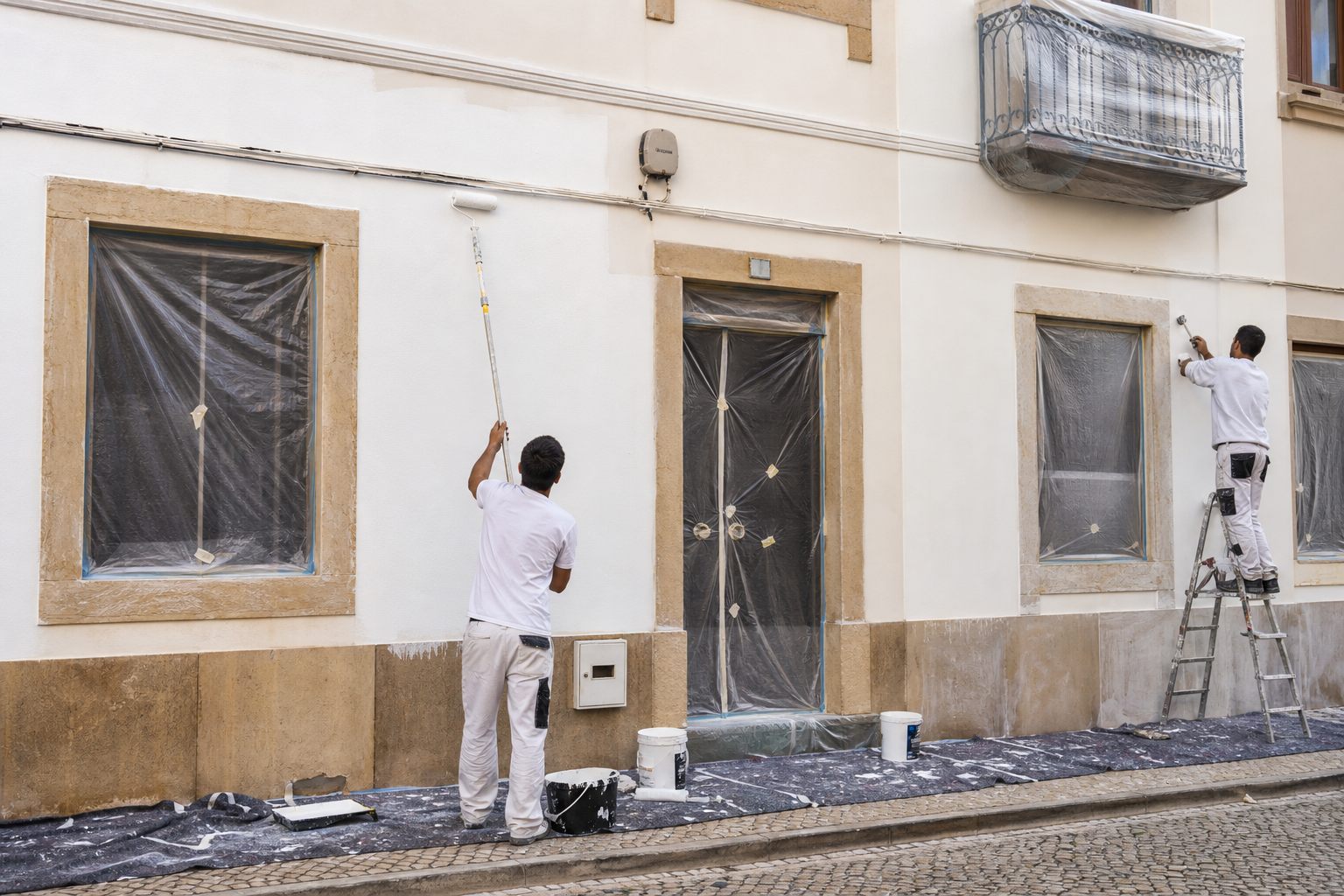 Fachada em obra